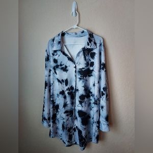Comfortable Tie-Dye Polyester/Spandex Dress Shirt